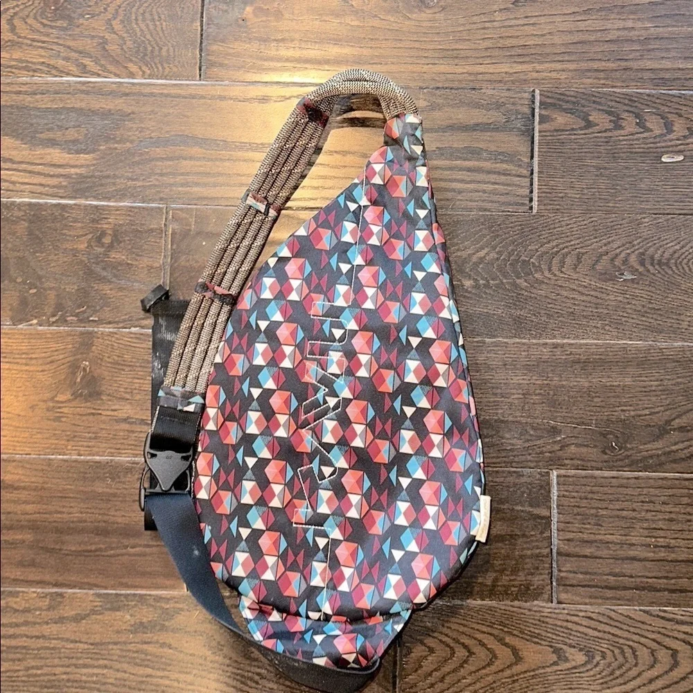 KAVU Women's Geometric Sling Bag - Red, Blue, Black
